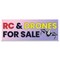 Signmission RC & Drones For Sale Banner Concession Stand Food Truck Single Sided B-96-30142 - alternate 1